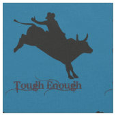 Western Rodeo Cowboy Bull Riding Stoff (Nahaufnahme)