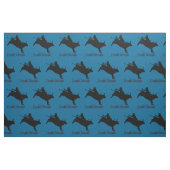 Western Rodeo Cowboy Bull Riding Stoff (Fat Quarter (45,7 x 55,9 cm))