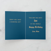 Western Rodeo Cowboy Calf Roping Custom Karte (Innenseite)