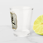 Western Rodeo Cowboy Calf Roping Gürtelschnalle Schnapsglas (Rechts)