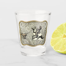 Western Rodeo Cowboy Calf Roping Gürtelschnalle