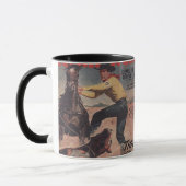 Western Rodeo Cowboy Calf Roping Rodeo Romance Tasse (Links)