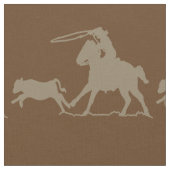 Western Rodeo Cowboy Calf Roping Stoff (Nahaufnahme)