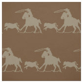 Western Rodeo Cowboy Calf Roping Stoff (Muster)