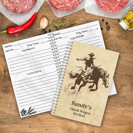 Western Rodeo Cowboy Chuck Wagon Rezepte Notizblock