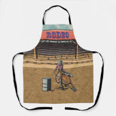 Western Rodeo Cowboy Cowgirl Barrel Racing Schürze (Vorderseite)