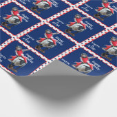 Western Rodeo Cowboy Cowgirl Mutton Busting Birthd Geschenkpapier (Ecke)