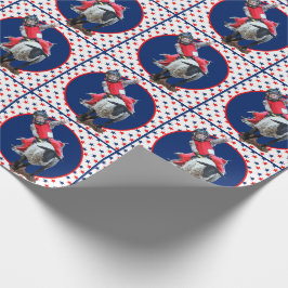 Western Rodeo Cowboy Cowgirl Mutton Busting Geschenkpapier