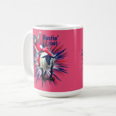Western Rodeo Cowboy Cowgirl Mutton Busting Kaffeetasse (Vorderseite Links)