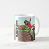 Western Rodeo Cowboy Cowgirl Mutton Busting Kaffeetasse (VorderseiteRechts)