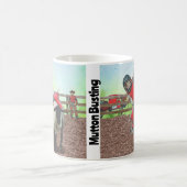 Western Rodeo Cowboy Cowgirl Mutton Busting Kaffeetasse (Mittel)