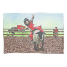 Western Rodeo Cowboy Cowgirl Mutton Busting Kissenbezug