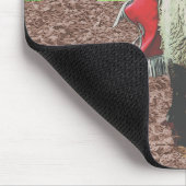 Western Rodeo Cowboy Cowgirl Mutton Busting Mousepad (Ecke)