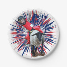 Western Rodeo Cowboy Cowgirl Mutton Busting