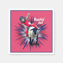 Western Rodeo Cowboy Cowgirl Mutton Busting
