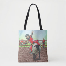 Western Rodeo Cowboy Cowgirl Mutton Busting Tasche