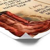 Western Rodeo Cowboy Erste Geburtstagssignatur Poster (Ecke)