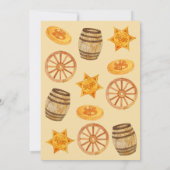 Western Rodeo Cowboy Geburtstag Einladung (Rückseite)