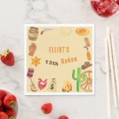 Western Rodeo Cowboy Geburtstag Serviette (Beispiel)