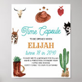 Western Rodeo Cowboy Geburtstag Zeitschrift Kapsel Poster (Vorne)