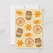 Western Rodeo Cowboy Geburtstagsfröhliches Rodeo Karte (Rückseite)