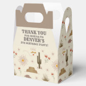 Western Rodeo Cowboy Geburtstagsparty Geschenkschachtel (Geöffnet)