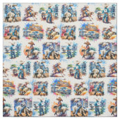 Western Rodeo Cowboy Kids Mutton Busting Stoff (Muster)