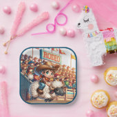 Western Rodeo Cowboy Mutton Busting Pappteller (Party)