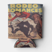 Western Rodeo Cowboy Steer Wrestling Rodeo Romance Dosenkühler (Vorderseite)
