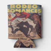 Western Rodeo Cowboy Steer Wrestling Rodeo Romance Dosenkühler (Rückseite)