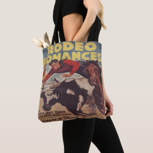 Western Rodeo Cowboy Steer Wrestling Rodeo Romance Tasche
