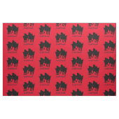 Western Rodeo Cowboy Steer Wrestling Stoff (Fat Quarter (45,7 x 55,9 cm))