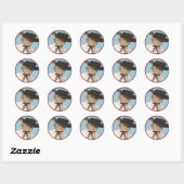 Western Rodeo Cowboy Stickers Go Texan (Blatt)