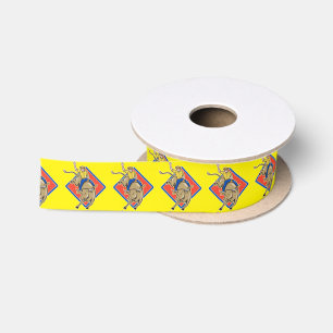Western-Rodeo-Cowboy-Stier-Reiter Satinband