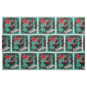 Western-Rodeo-Cowboy-Stier-ReitImitat-Leder Stoff (Fat Quarter (45,7 x 55,9 cm))