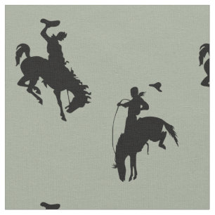 Western-Rodeo-Cowboy-sträubender Stoff