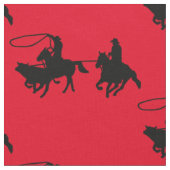 Western Rodeo Cowboy Team Roping Stoff (Nahaufnahme)