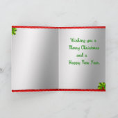 Western Rodeo Cowboy Truck Trailer Weihnachten Karte (Innenseite)