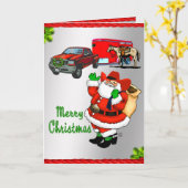 Western Rodeo Cowboy Truck Trailer Weihnachten Karte (Gelbe Blume)