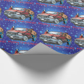 Western-Rodeo-Cowboy-Weihnachtsgeschenk Geschenkpapier (Ecke)