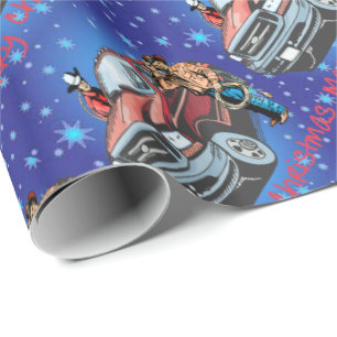 Western-Rodeo-Cowboy-Weihnachtsgeschenk Geschenkpapier