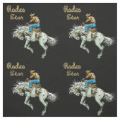 Western-Rodeo-Cowboybronc-Reiter-Gewebe Stoff (Muster)