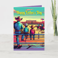 Western Rodeo Cowboys Personalisierter Vater-Tag