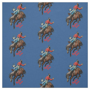 Western-Rodeo-Cowboyungesattelter Stoff