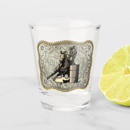 Western Rodeo Cowgirl Barrel Racing Gürtel Schnall Schnapsglas