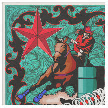 Western-Rodeo-Cowgirl-Fass, das Imitat-Leder läuft