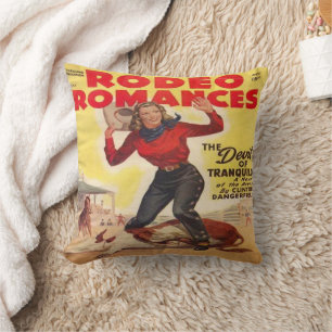 Western Rodeo Cowgirl Kalb binden Rodeo Romance Kissen
