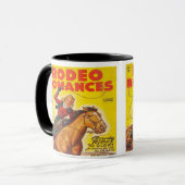 Western Rodeo Cowgirl Roping Rodeo Romance Tasse (Vorderseite Links)