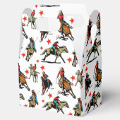 Western Rodeo Cowgirls auf Pferden Geschenkschachtel (Geöffnet)