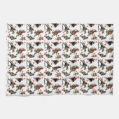 Western-Rodeo-Cowgirls auf Pferden Geschirrtuch (Horizontal)